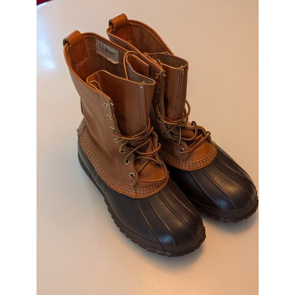 LL Bean NWOT Vintage 70's Insulated Women's Leather 8" Waterproof Hunting Boot - Picture 3 of 9